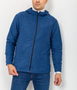 Ветровка  мужская на молнии, цвет синий, 131R3009