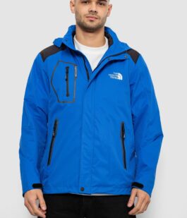 Ветровка мужская с принтом 244R2515, цвет Синий