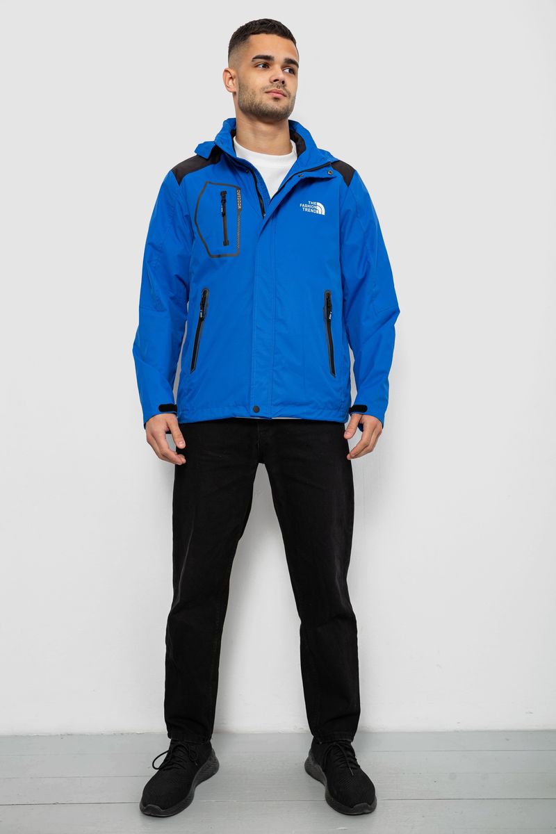 Ветровка мужская с принтом 244R2515, цвет Синий — изображение 3