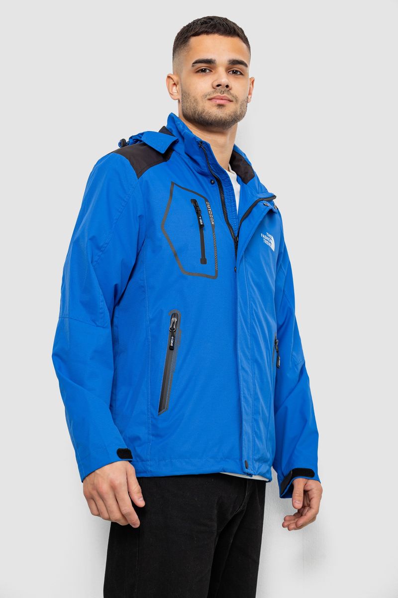 Ветровка мужская с принтом 244R2515, цвет Синий — изображение 4