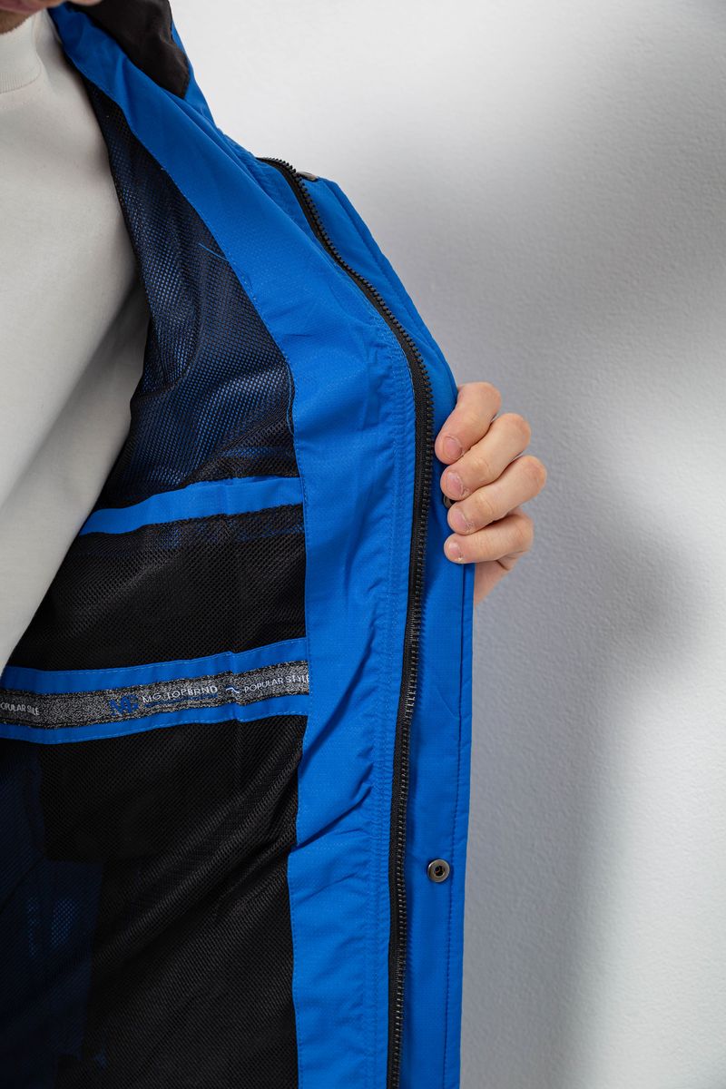 Ветровка мужская с принтом 244R2515, цвет Синий — изображение 7