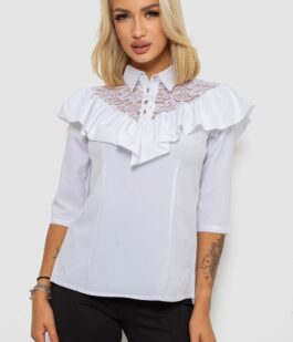 Блуза классическая 230R84-1, цвет Белый