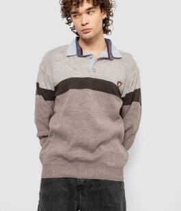 Свитер-обманка мужской, цвет мокко, 161R913