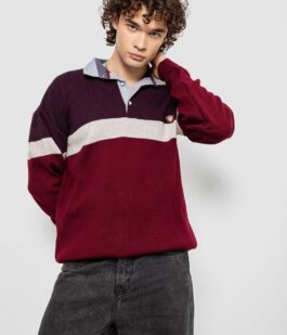 Свитер-обманка мужской, цвет бордовый, 161R913