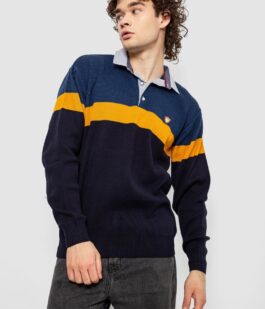 Свитер-обманка мужской, цвет синий, 161R913