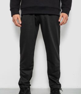 Спортивные штаны мужские однотонные, цвет черный, 244RY-406