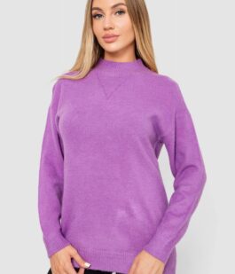 Свитер женский шерстяной, цвет сиреневый, 244R0390