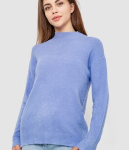 Свитер женский шерстяной, цвет голубой, 244R0390