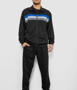 Спортивный костюм мужской двухнитка, цвет черный, 244RY-951