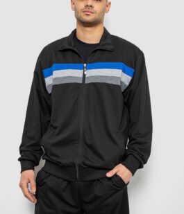 Спортивный костюм мужской двухнитка, цвет черный, 244RY-951