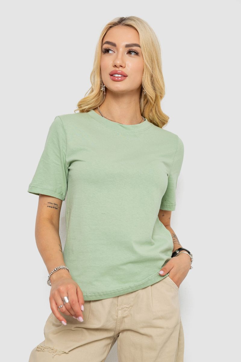 Футболка женская однотонная