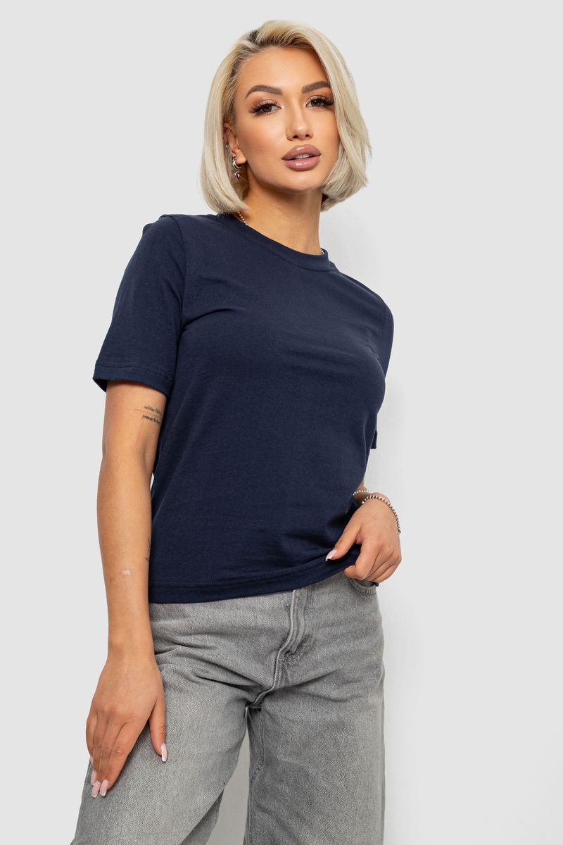 Футболка женская однотонная