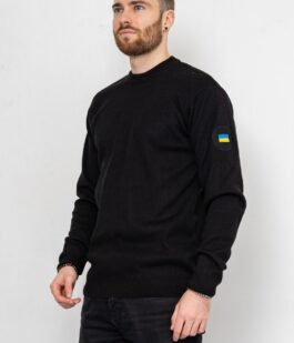 Свитер мужской, цвет черный, 161R120