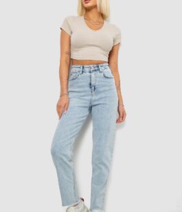 Джинсы женские Banan, цвет голубой, 244R9007