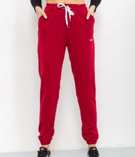 Спорт штаны женские двухнитка, цвет бордовый, 129R1466