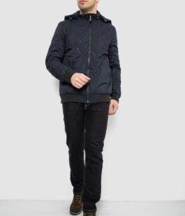 Куртка мужская демисезонная с капюшоном, цвет синий, 244RL-9882AL