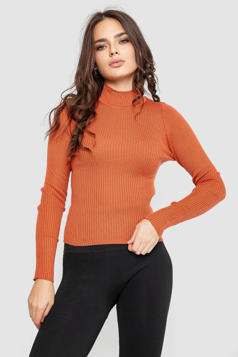 Водолазка женская в рубчик