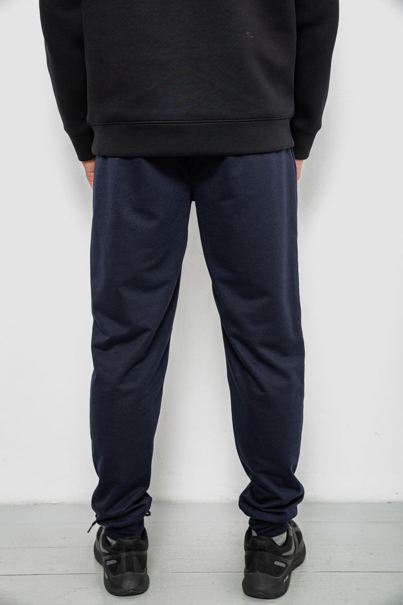 Спортивные штаны мужские однотонные, цвет синий, 244R41736 — изображение 4