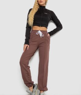 Спорт штани женские, цвет шоколад, 247R4670-1