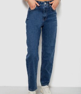 Джинсы женские однотонные Slim Banana’s, цвет синий, 244R9604