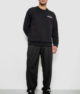 Спортивные штаны мужские однотонные, цвет черный, 244RY-428