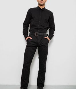 Брюки мужские классические, цвет черный, 243RXK39-3