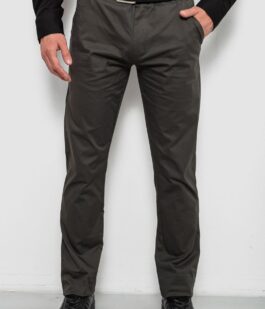 Брюки мужские классические, цвет хаки, 243RXK39-3