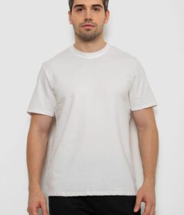 Футболка мужская однотонная, цвет молочный, 238R155