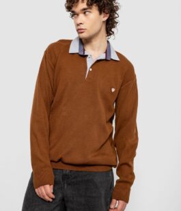 Свитер-обманка мужской, цвет коричневый, 161R924