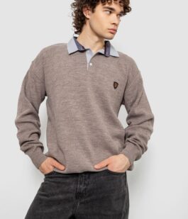 Свитер-обманка мужской, цвет мокко, 161R924