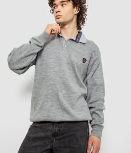 Свитер-обманка мужской, цвет серый, 161R924