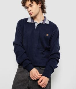 Свитер-обманка мужской, цвет темно-синий, 161R924