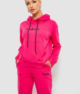 Спортивный костюм женский двухнитка, цвет розовый, 214R1419-006