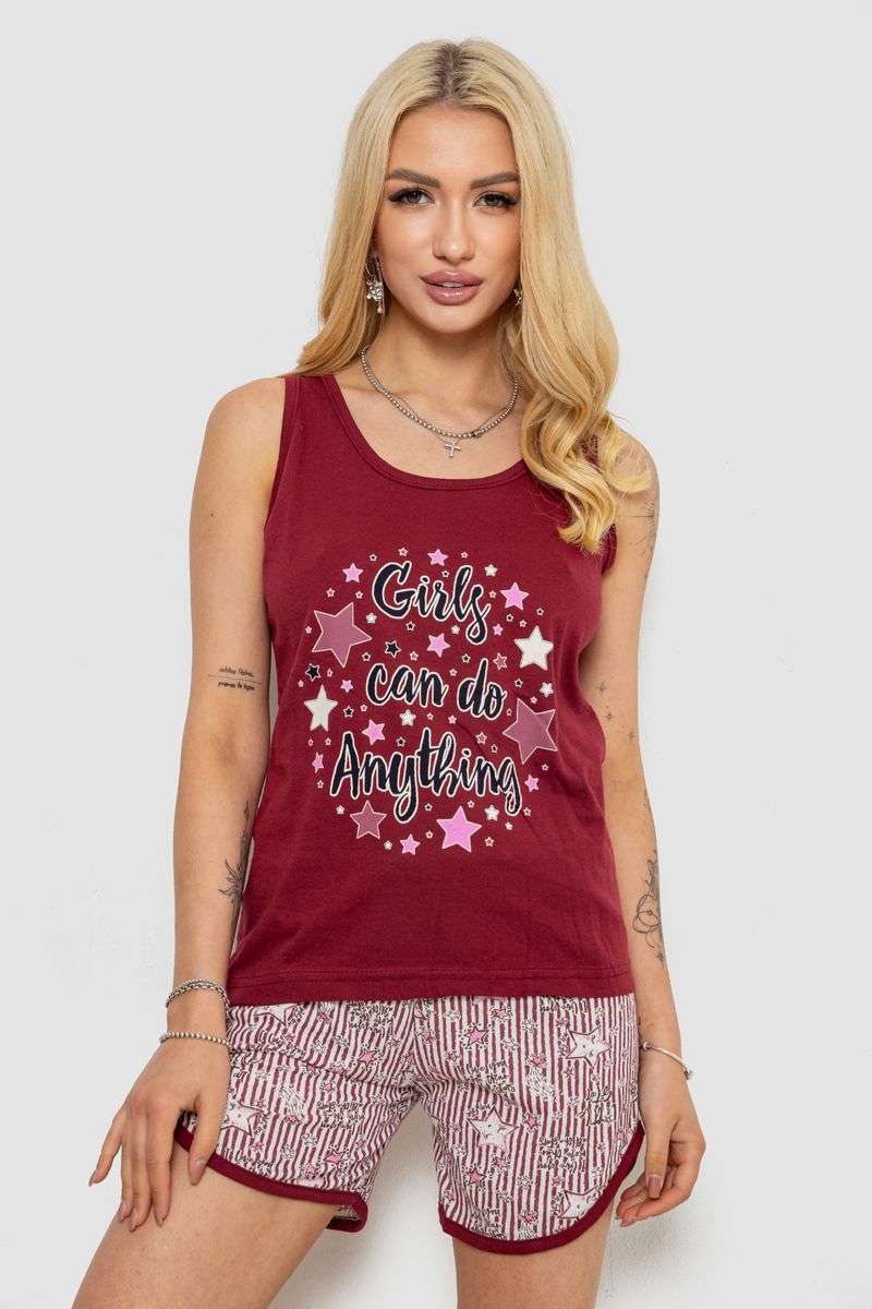 Пижама женская с принтом