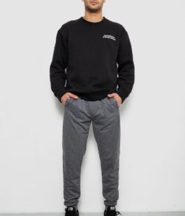 Спортивные штаны мужские однотонные, цвет светло-серый, 244R41608