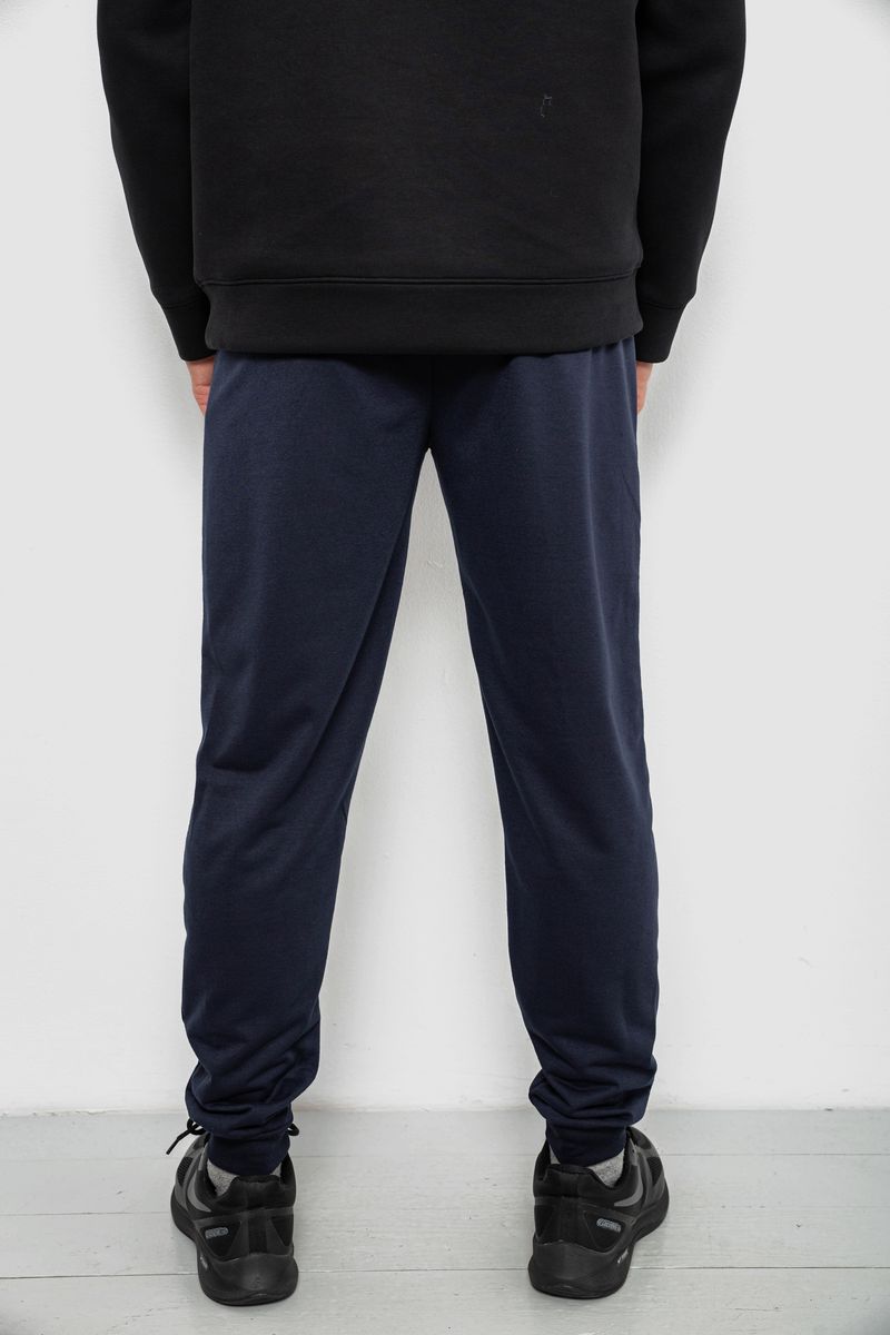 Спортивные штаны мужские однотонные, цвет синий, 244R41608 — изображение 4