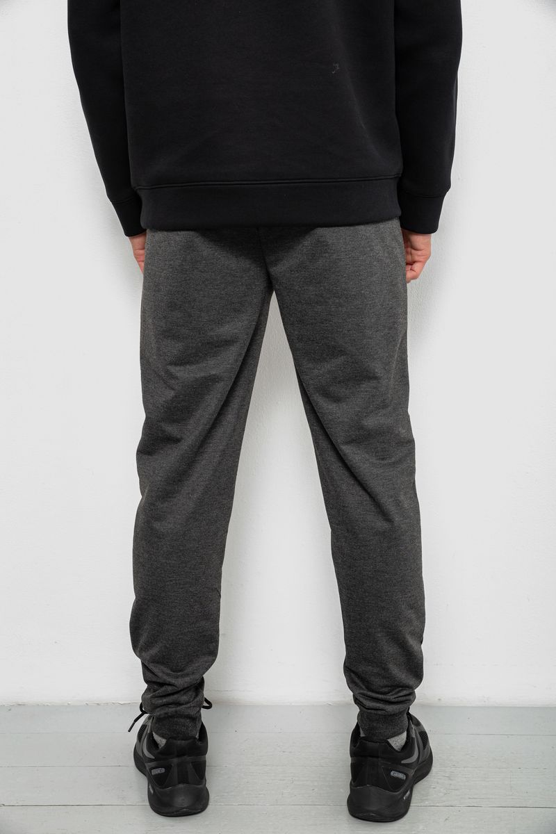 Спортивные штаны мужские однотонные, цвет серый, 244R41608 — изображение 4