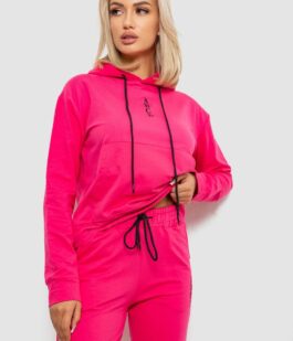 Спортивный костюм женский двухнитка, цвет розовый, 214R1419-001