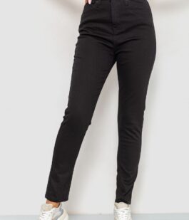 Джинсы женские стрейчевые, цвет черный, 233R1810073