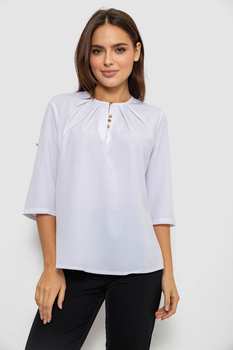 Блуза однотонная