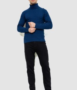 Гольф-свитер мужской, цвет синий, 161R619