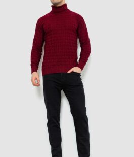 Гольф-свитер мужской, цвет бордовый, 161R619