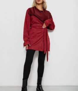Кардиган женский однотонный, цвет бордовый, 257R001