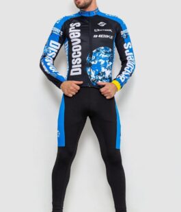 Велокостюм мужской, цвет черно-синий, 131R132122