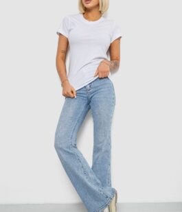 Футболка женская однотонная, цвет белый, 129R8900