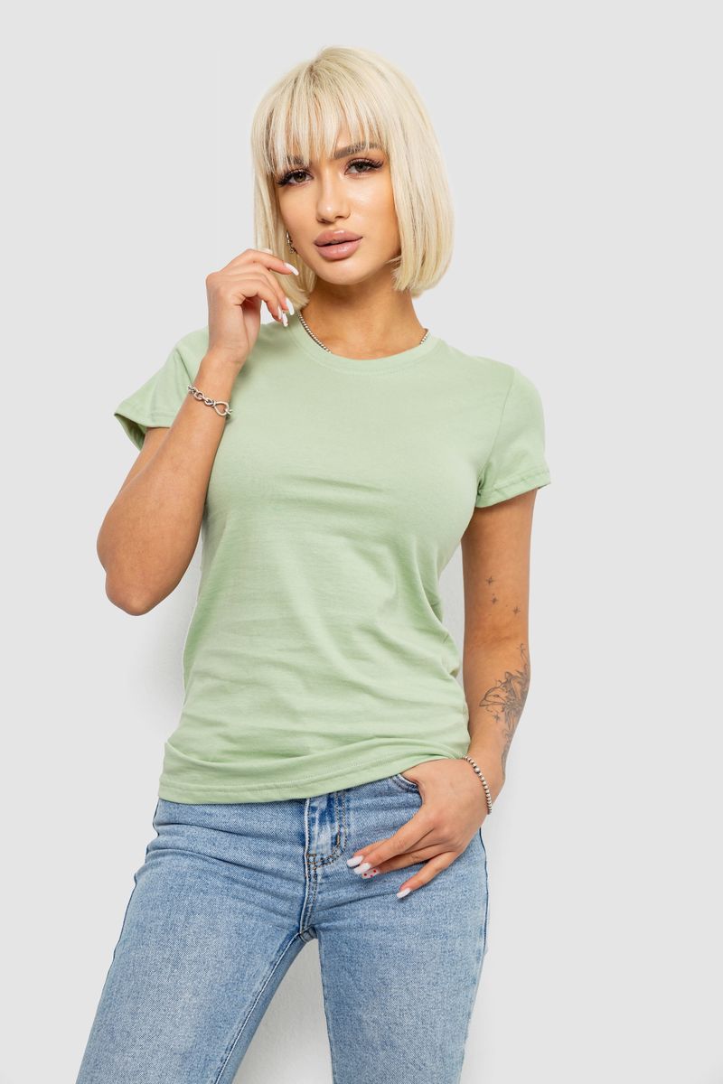 Футболка женская однотонная