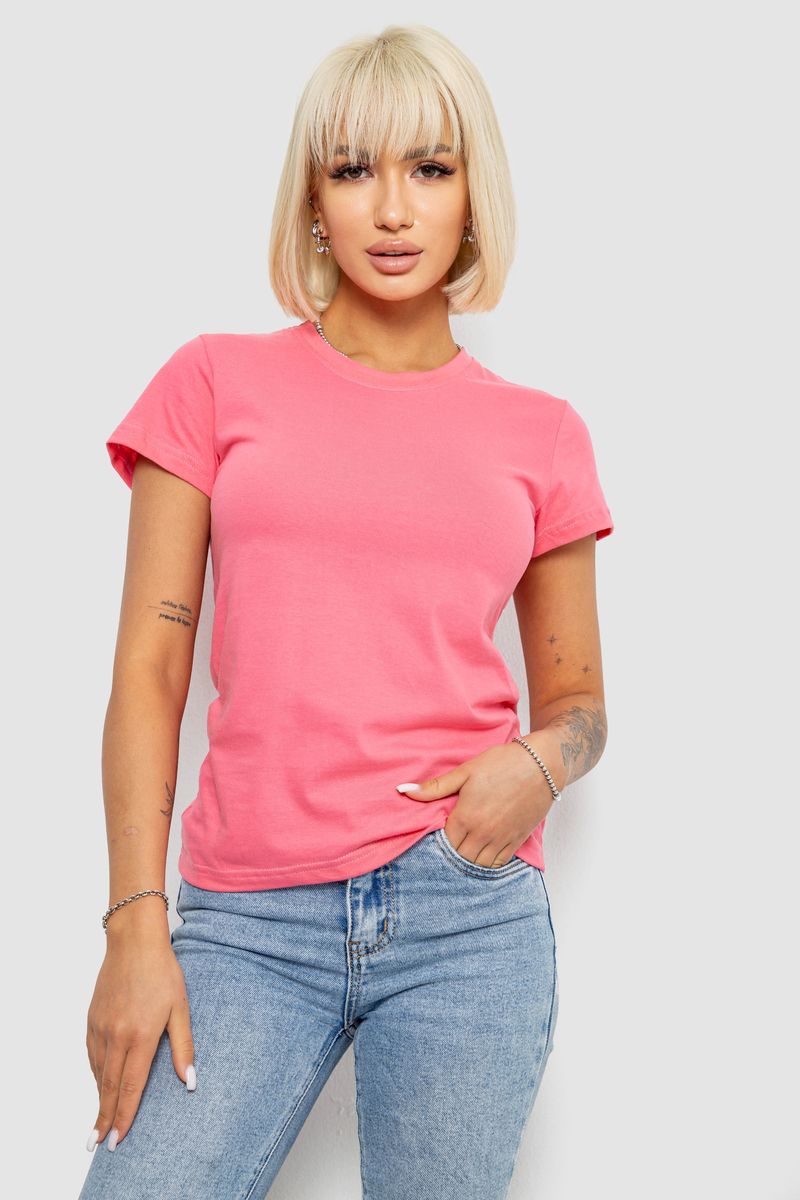 Футболка женская однотонная