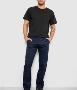 Брюки мужские классические, цвет синий, 243RXK39-4-3