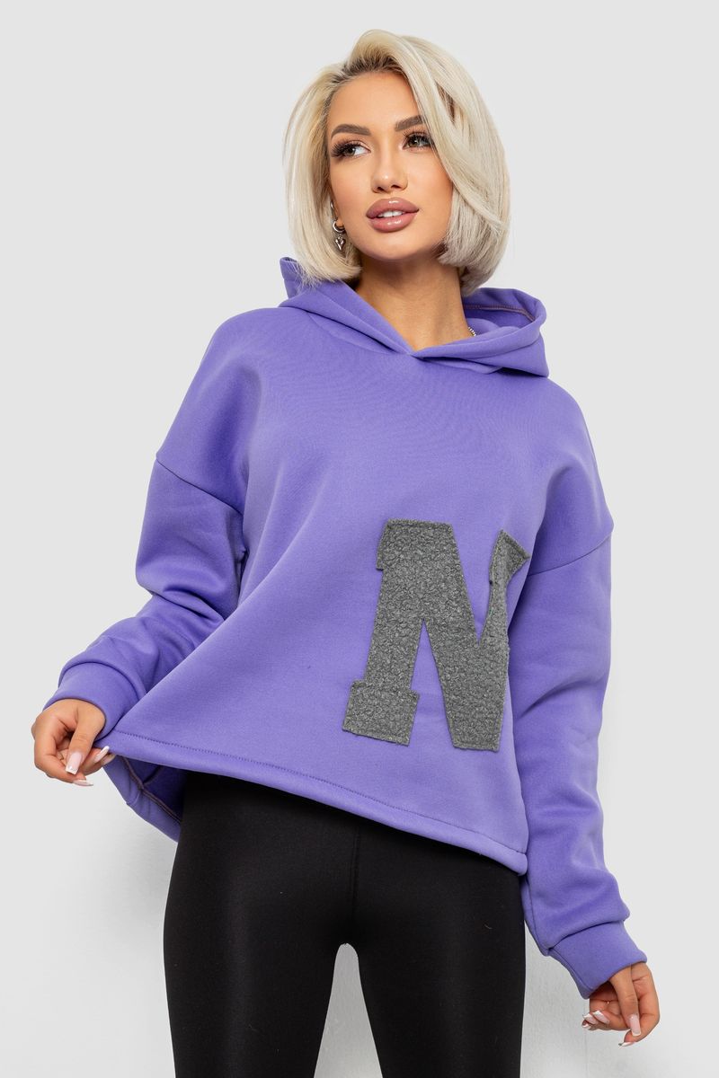 Худи женский с капюшоном на флисе