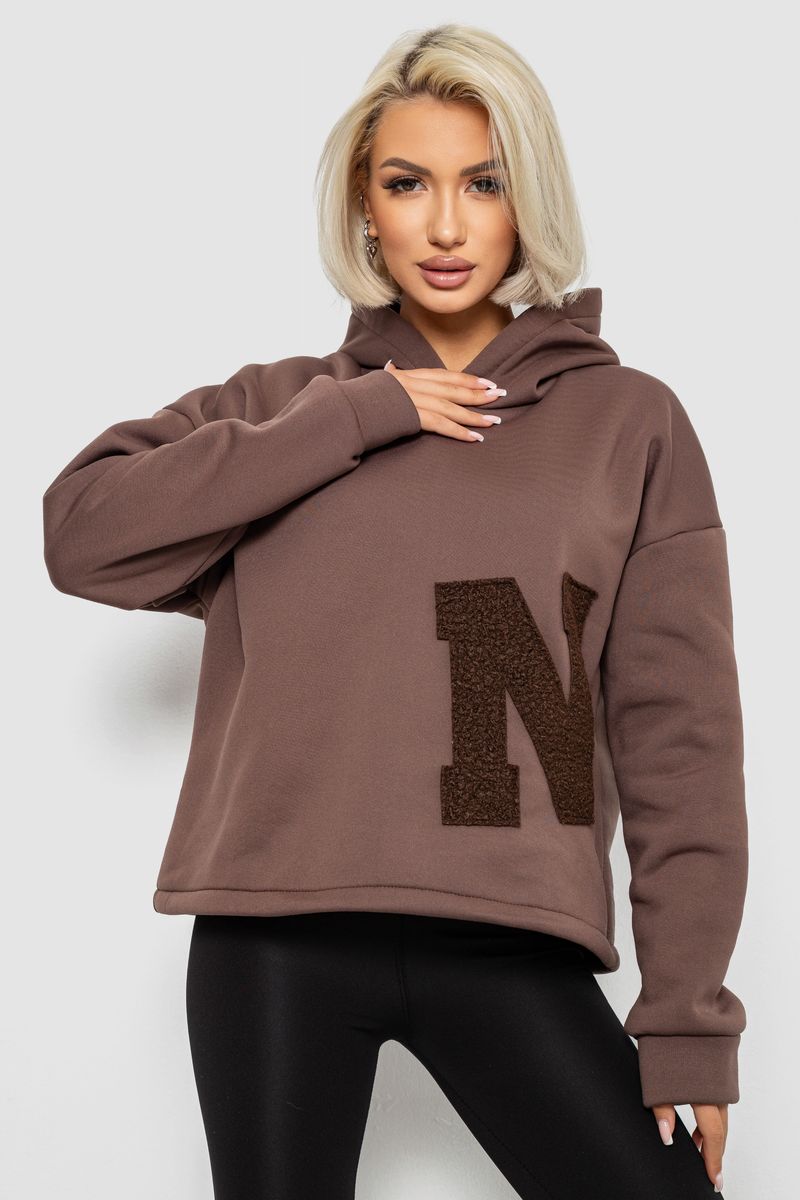 Худи женский с капюшоном на флисе